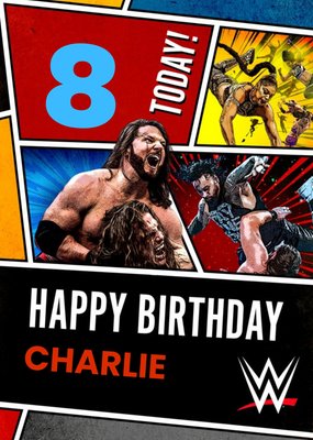 WWE Wrestlers 8 Today Birthday Card