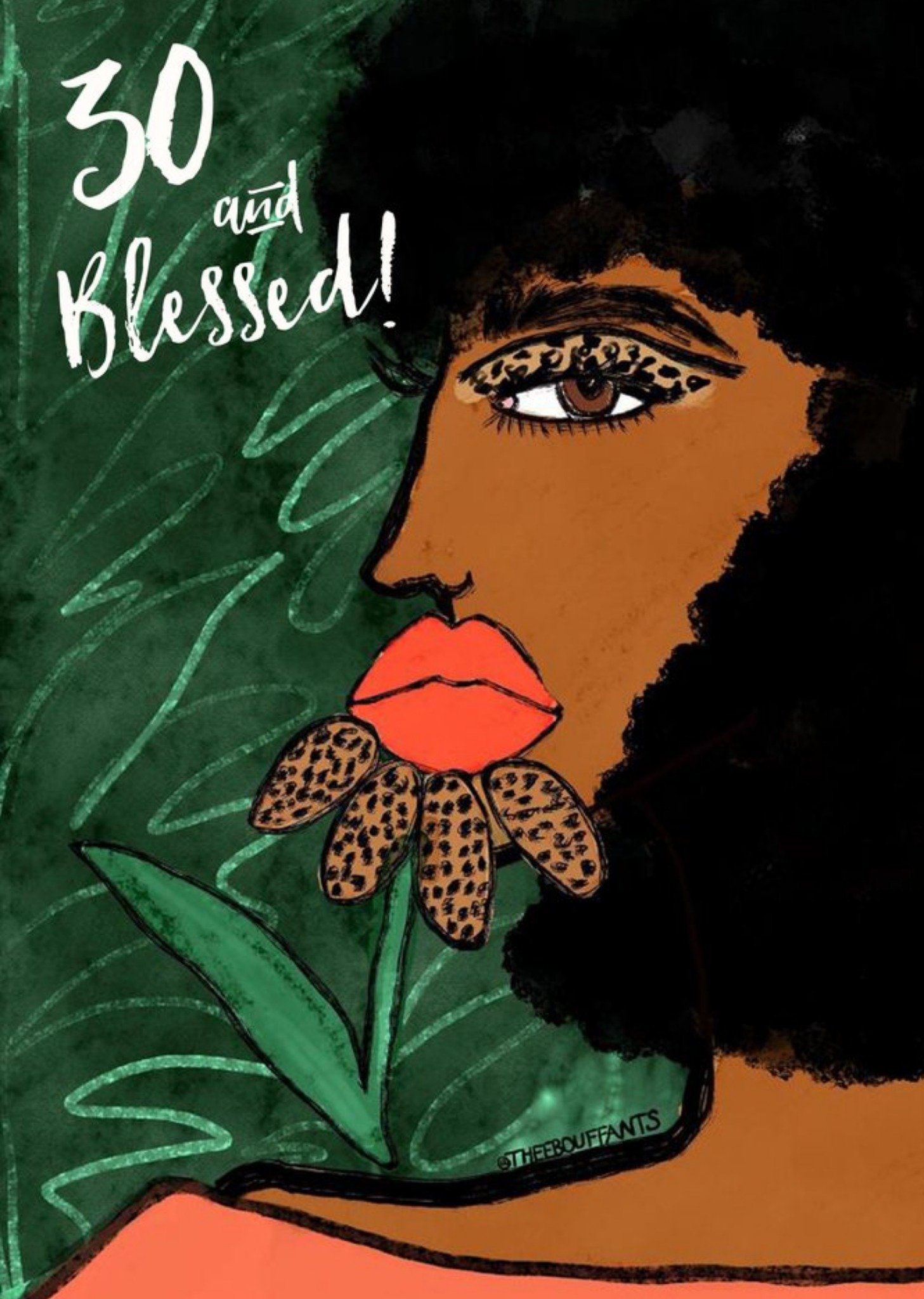 Moonpig Bouffants And Broken Hearts 30 And Blessed Birthday Card