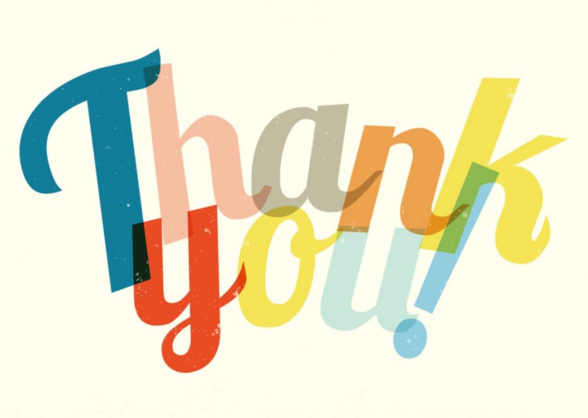 Moonpig Multi Coloured Letters Thank You Card