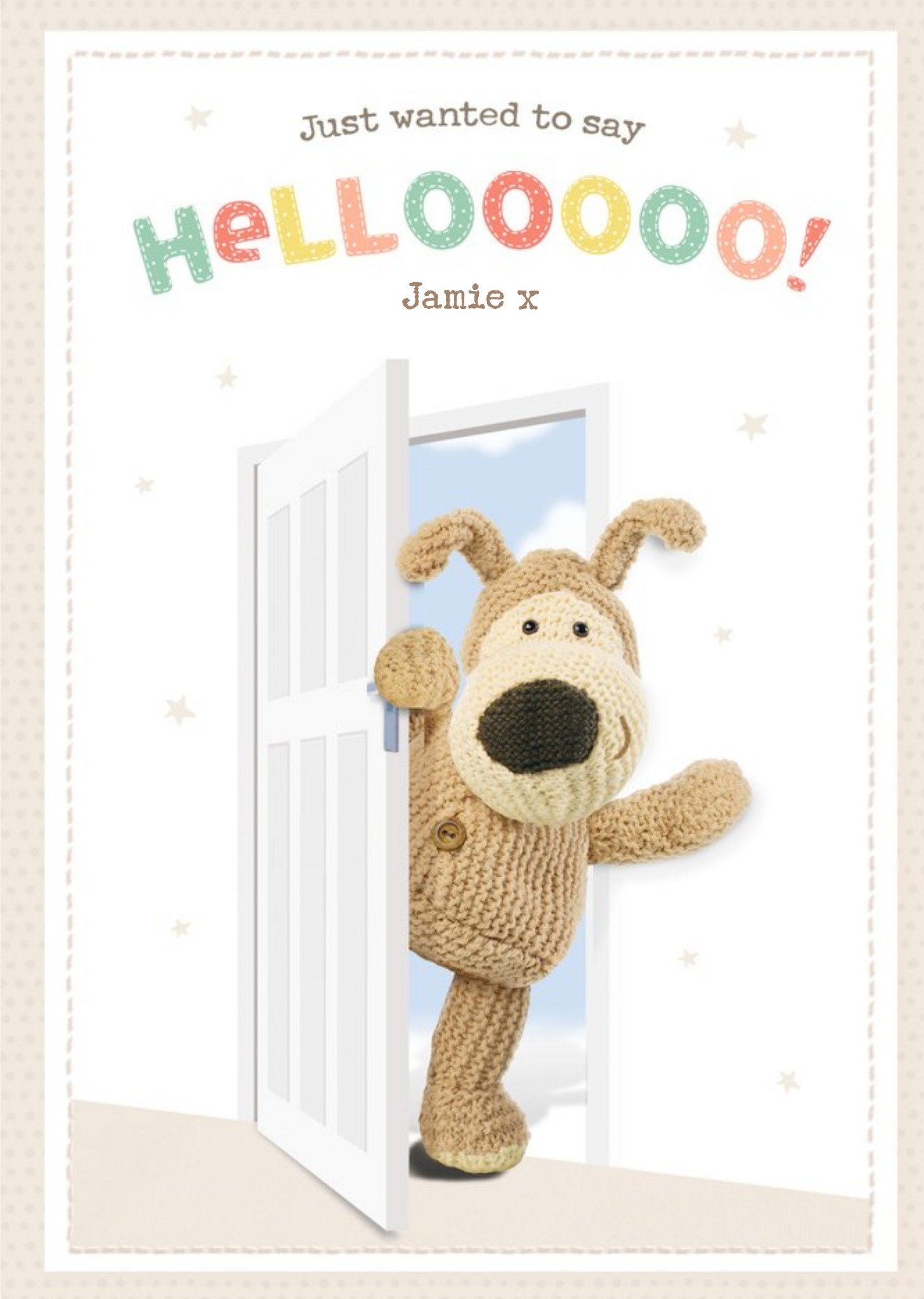 Boofle Just Wanted To Say Hello Just A Note Card