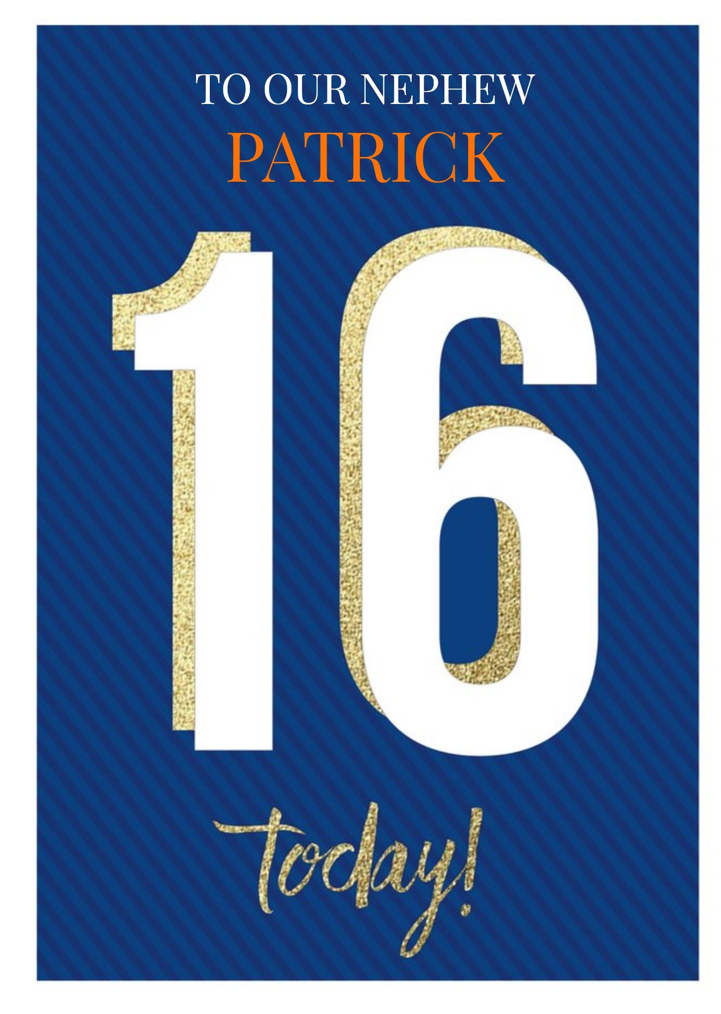 Moonpig 16 Today Nephew Birthday Card