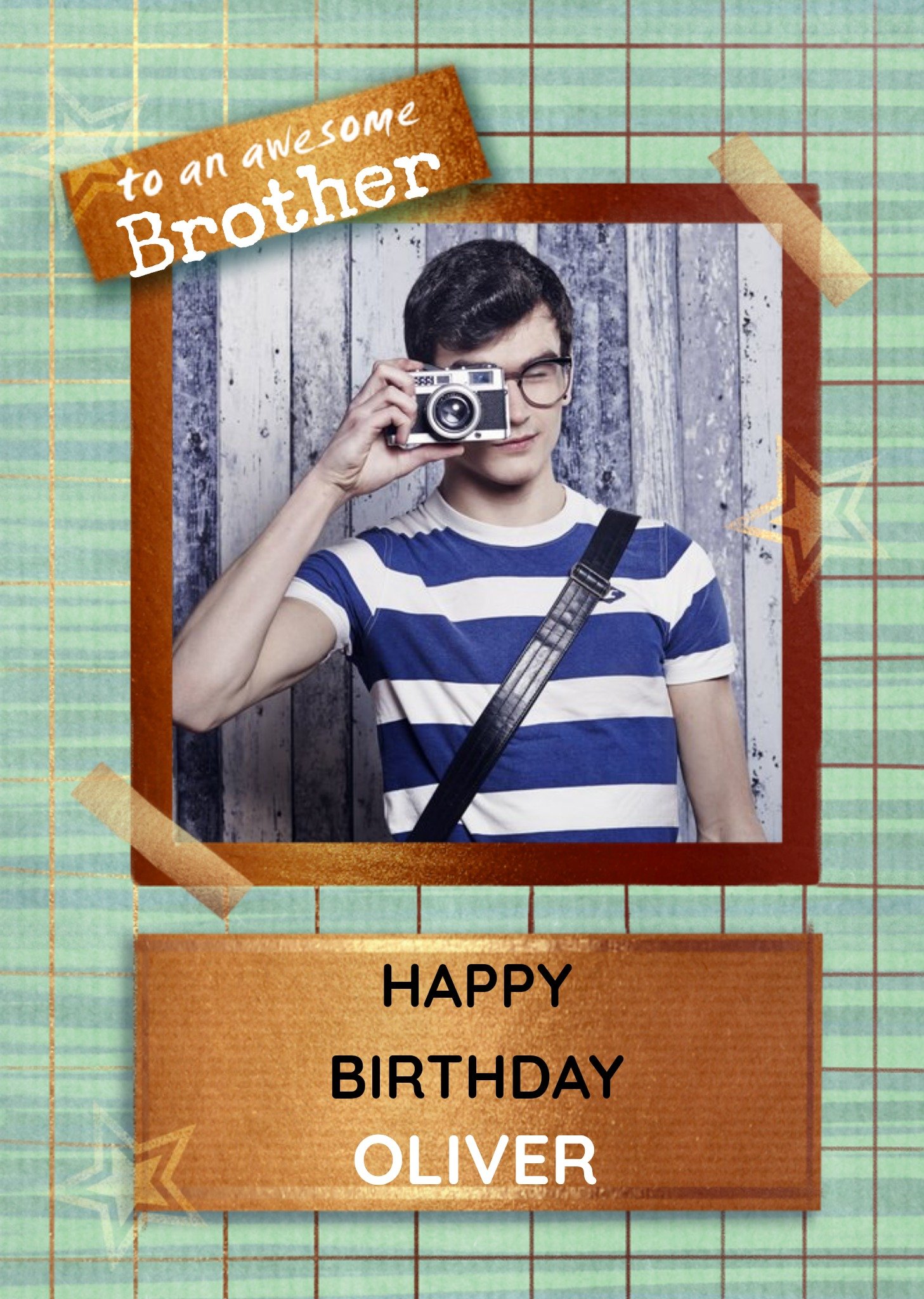 Moonpig To An Awesome Brother Photo Upload Birthday Card