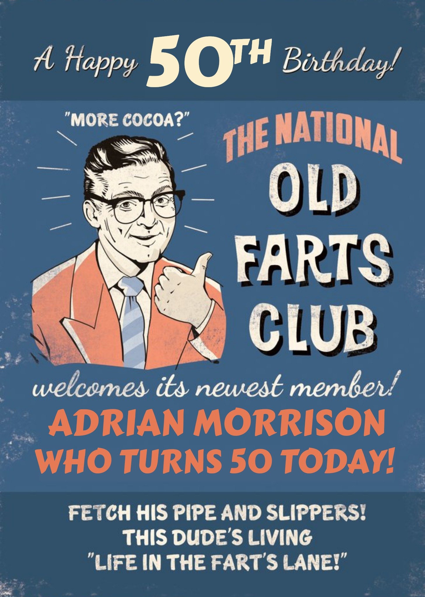 Moonpig 50th Birthday Card For Men