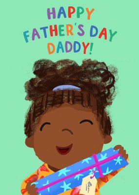 Pigment Illustration Cute Father's Day Colourful Kids Card