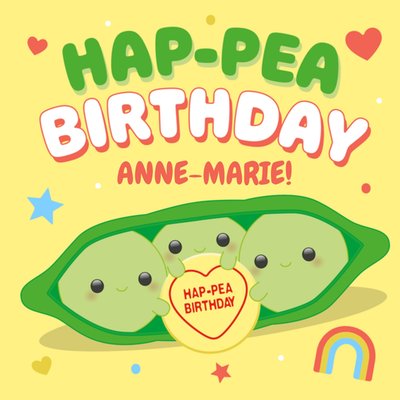 Swizzels Posh Paws Hap Pea Birthday Card