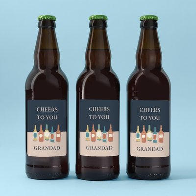 Cheers To You Grandad Beer Trio 3x500ml
