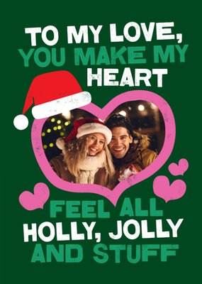 Kate Smith Co. Holly Jolly Heart Christmas Card