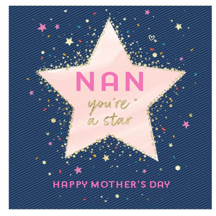 Nan You're a Star Mother's Day Card