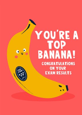 Top Banana Congratulations On Your Exam Results Card
