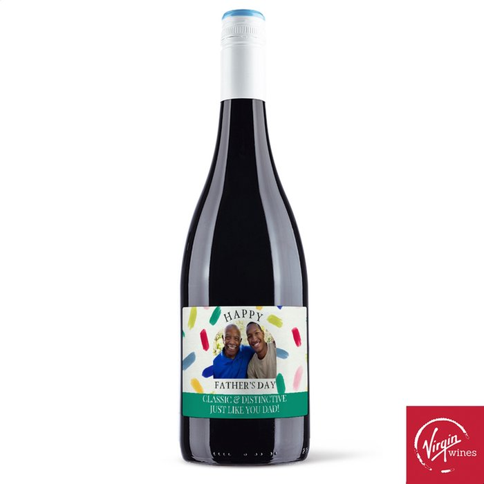 Personalised Happy Father's Day Red Wine 75cl