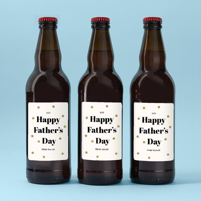 Dad Happy Father's Day Lager Trio 3 x 500ml