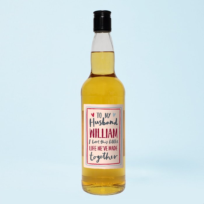 Personalised Husband Whisky 70cl