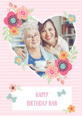 Birthday Card - Happy Birthday - Nan - Photo Upload