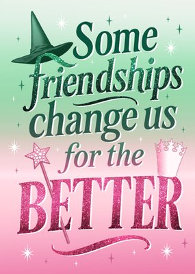 Wizard Of Oz Magical Hat And Wand Typography Birthday Card