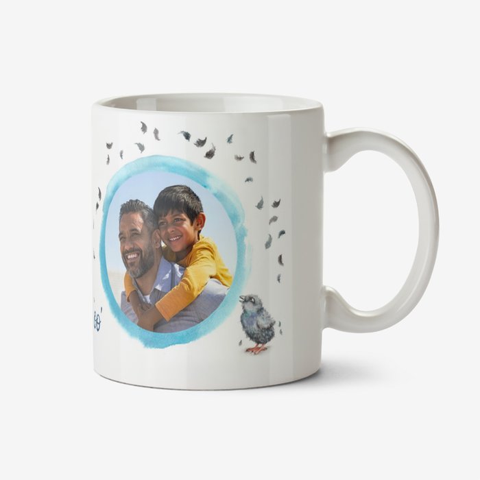 Citrus Bunn - Illustrated Pigeons, Daddy Coo Photo Upload Mug