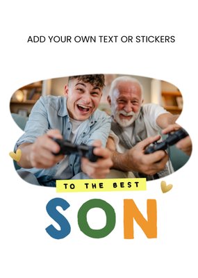 Design Your Own Photo Upload Card To The Best Son