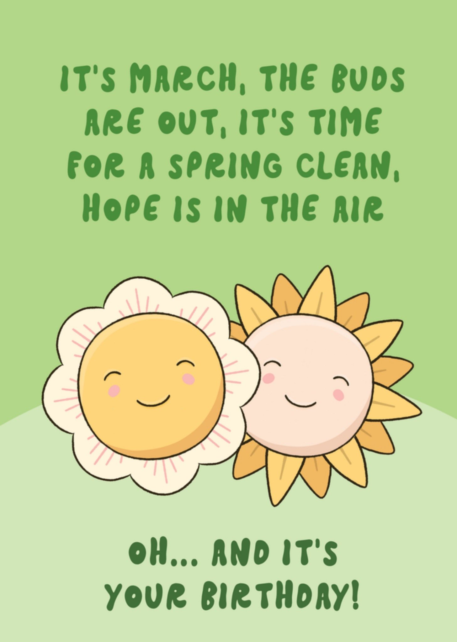 Moonpig Springtime Birthday Card