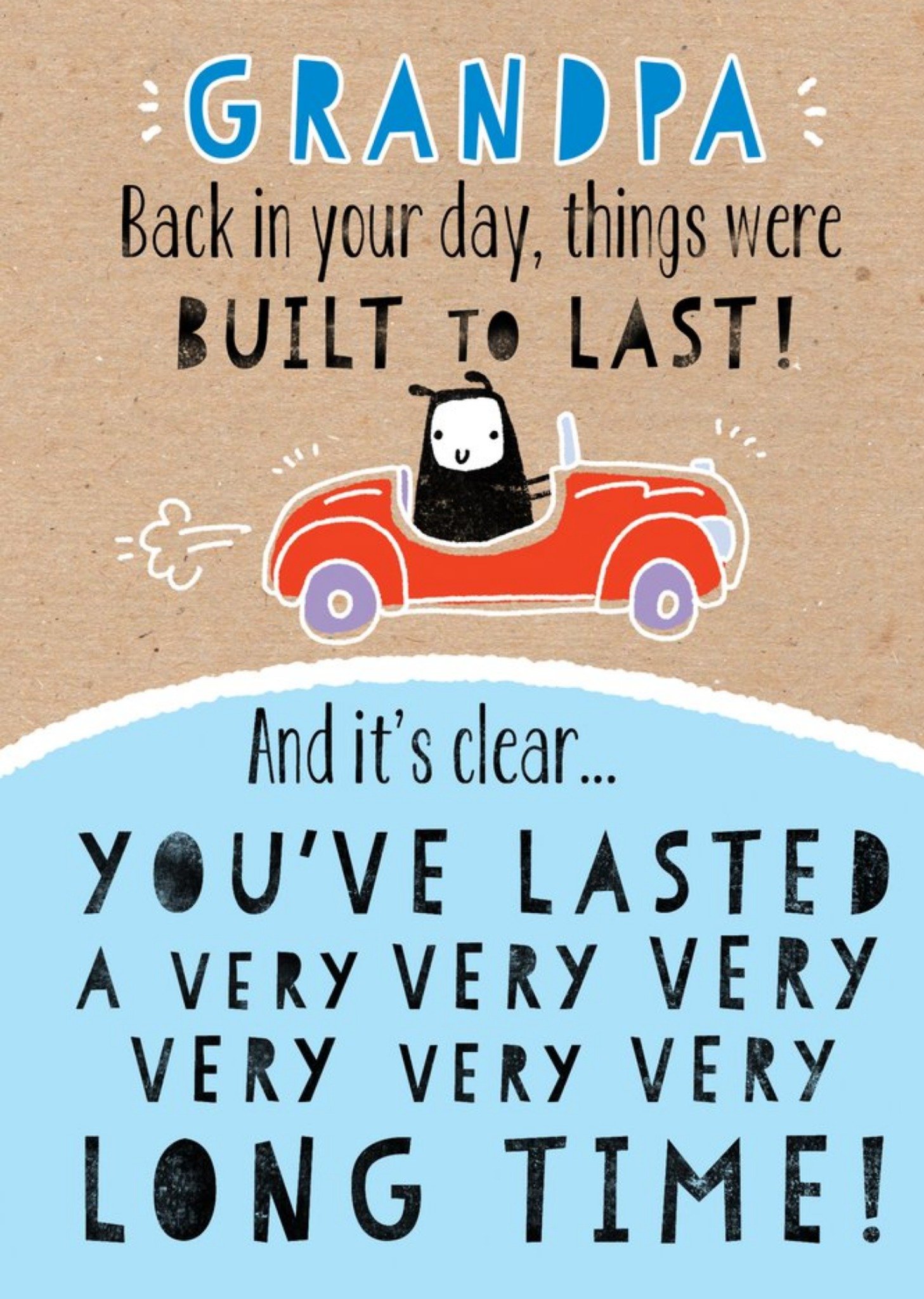 Moonpig Grandpa, Back In Your Day Birthday Card