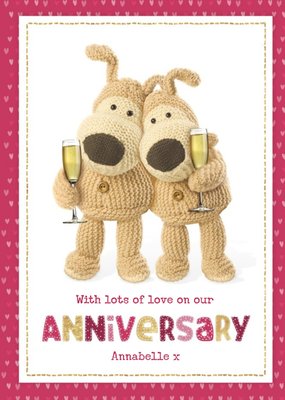 Boofle cute sentimental Lots of love on our Anniversary card