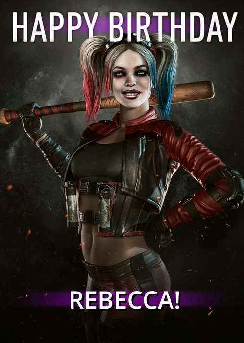 Happy Birthday Harley Quinn Card