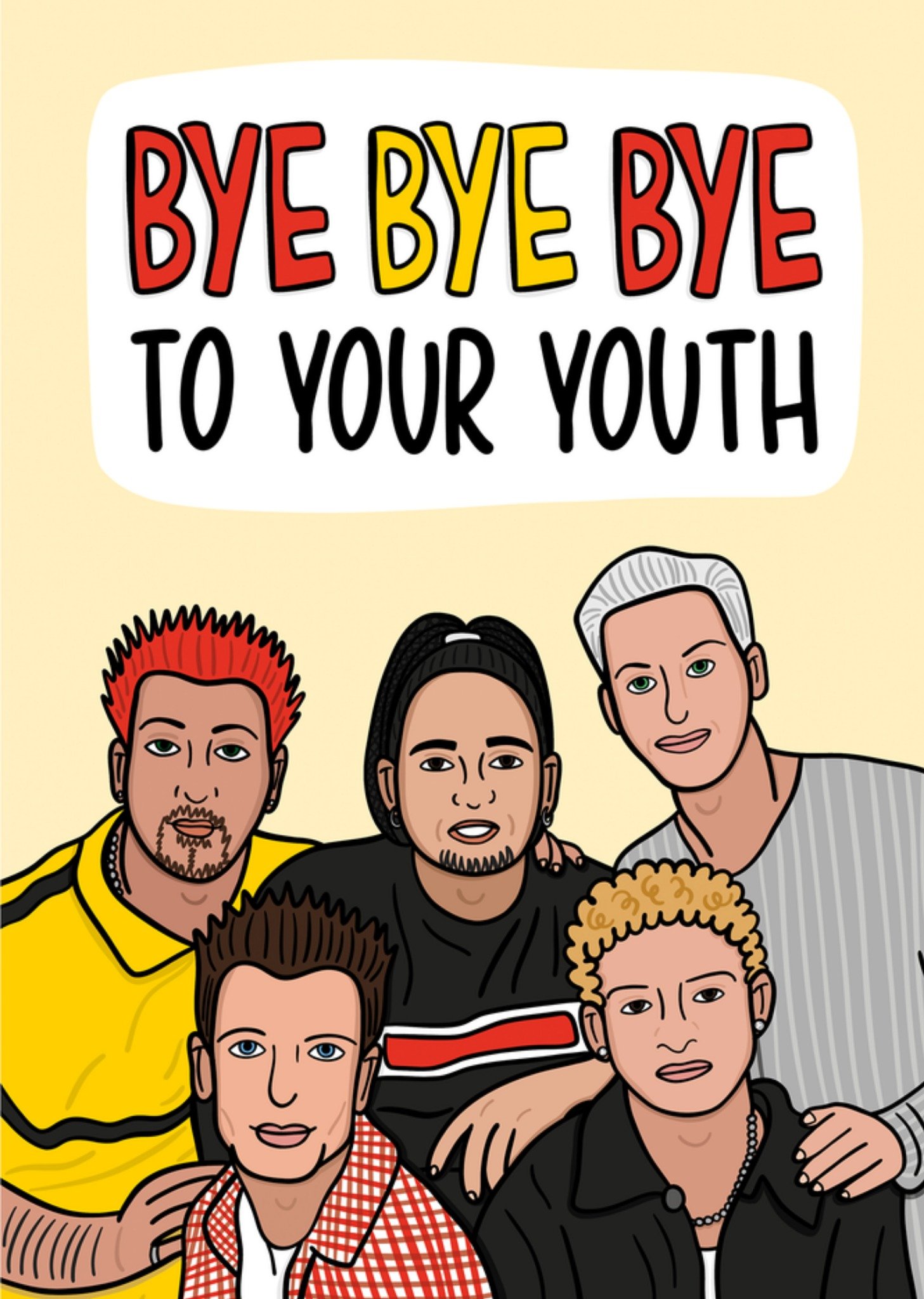 Moonpig Bye Bye Bye To Your Youth Birthday Card