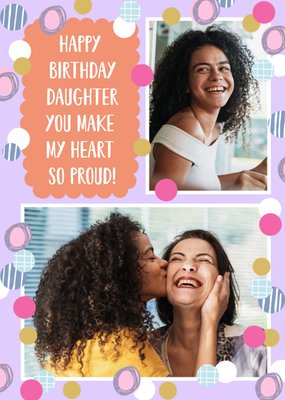 Daughter Photo Upload Birthday Card