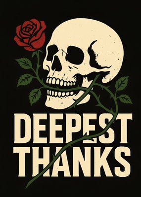 Deepest Thanks Illustrated Card
