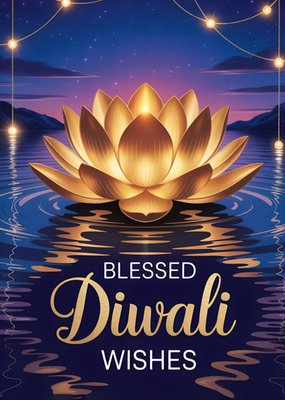 Blessed Diwali Wishes Card