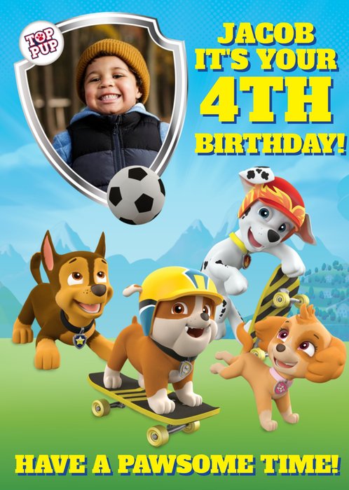 Nickelodeon Paw Patrol Photo Upload Card