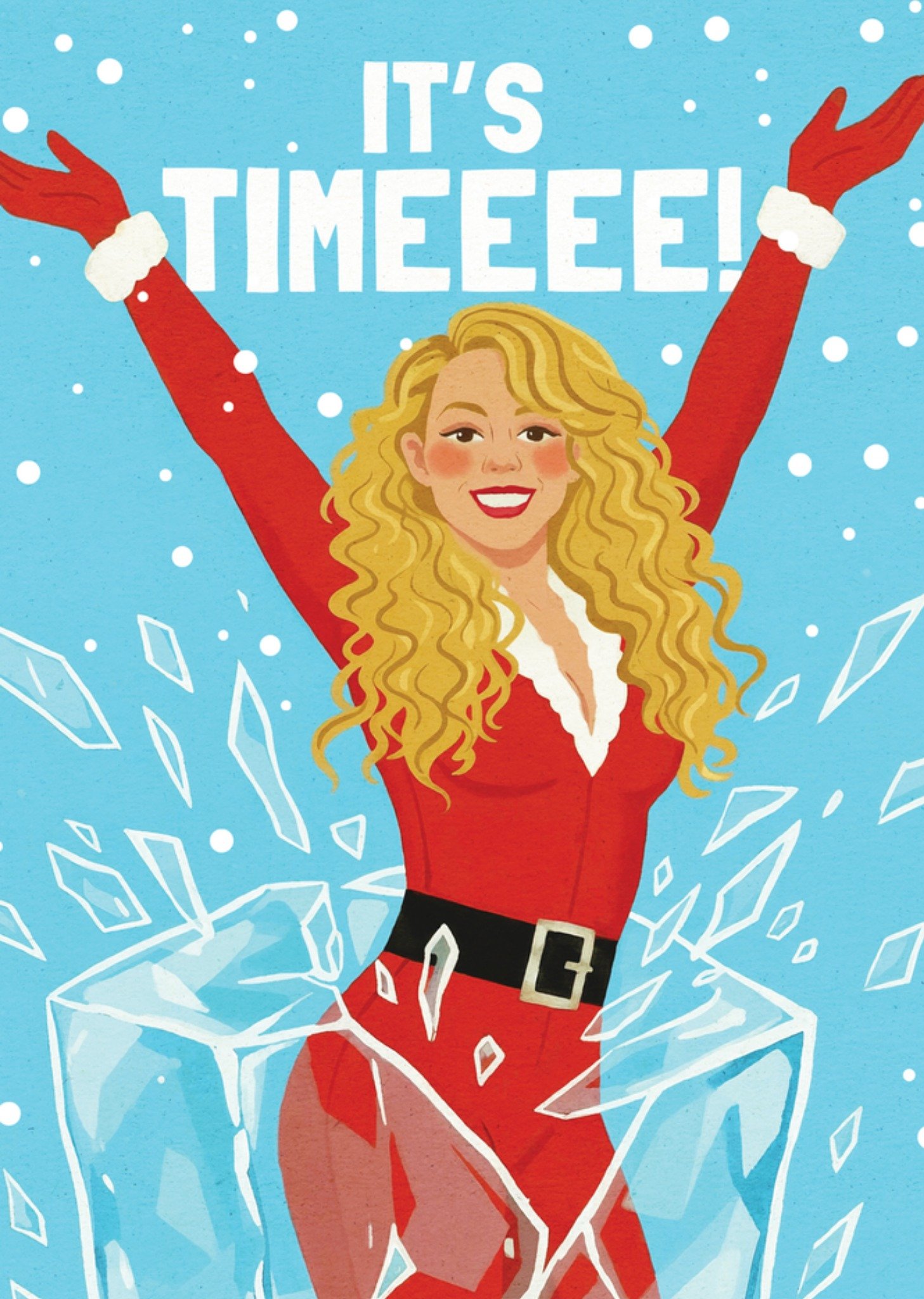Moonpig ItâS Time Christmas Card
