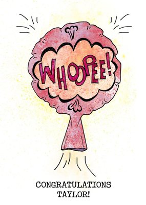 Whoopee Cushion Congratulations Card