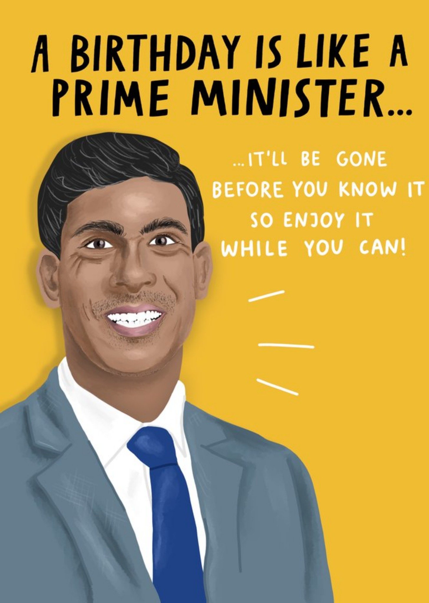 Moonpig A Birthday Is Like A Prime Minister Funny Card