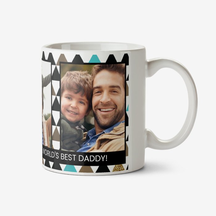 Father's Day Best Daddy Funk Triangle Photo Upload Mug