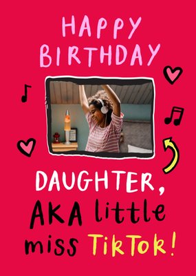 Daughter Photo Upload Birthday Card