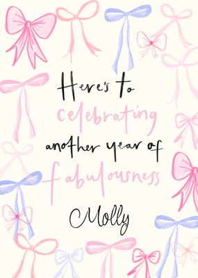 Here's To Celebrate Another Year Of Fabulousness Birthday Card