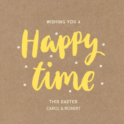 Happy Time Personalised Easter Card