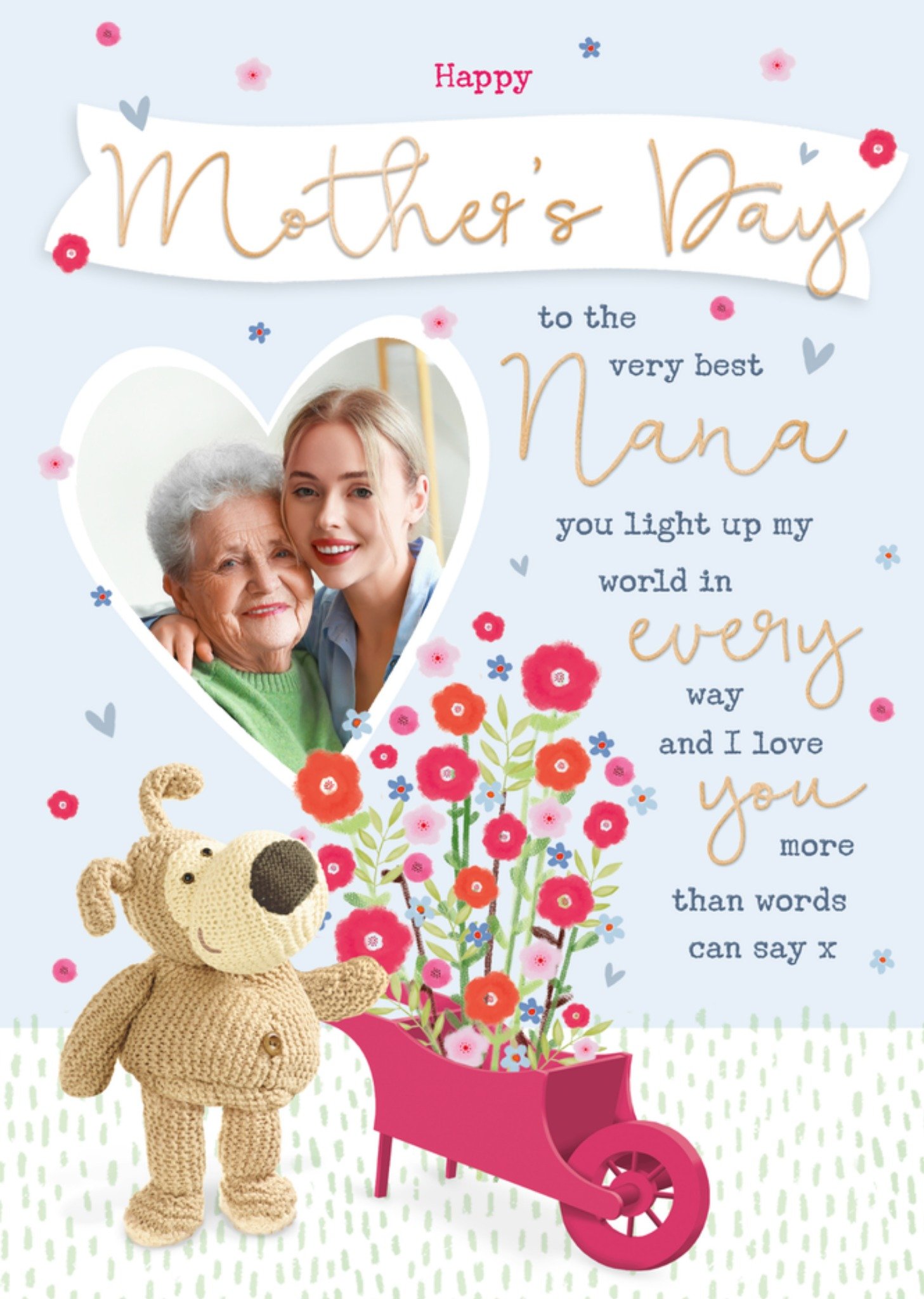 Boofle Very Best Nana Photo Upload Mother's Day Card