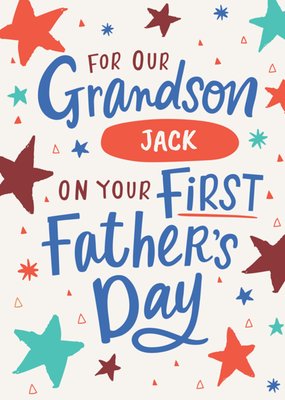 Grandson's First Father's Day Card