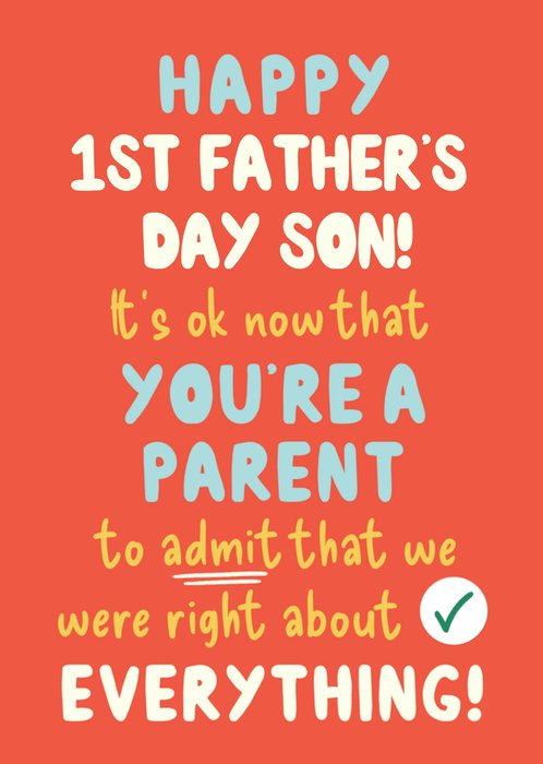 Happy Father's Day Son Card