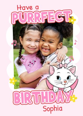 Disney The Aristocats Marie Have A Purrfect Birthday Photo Upload Card