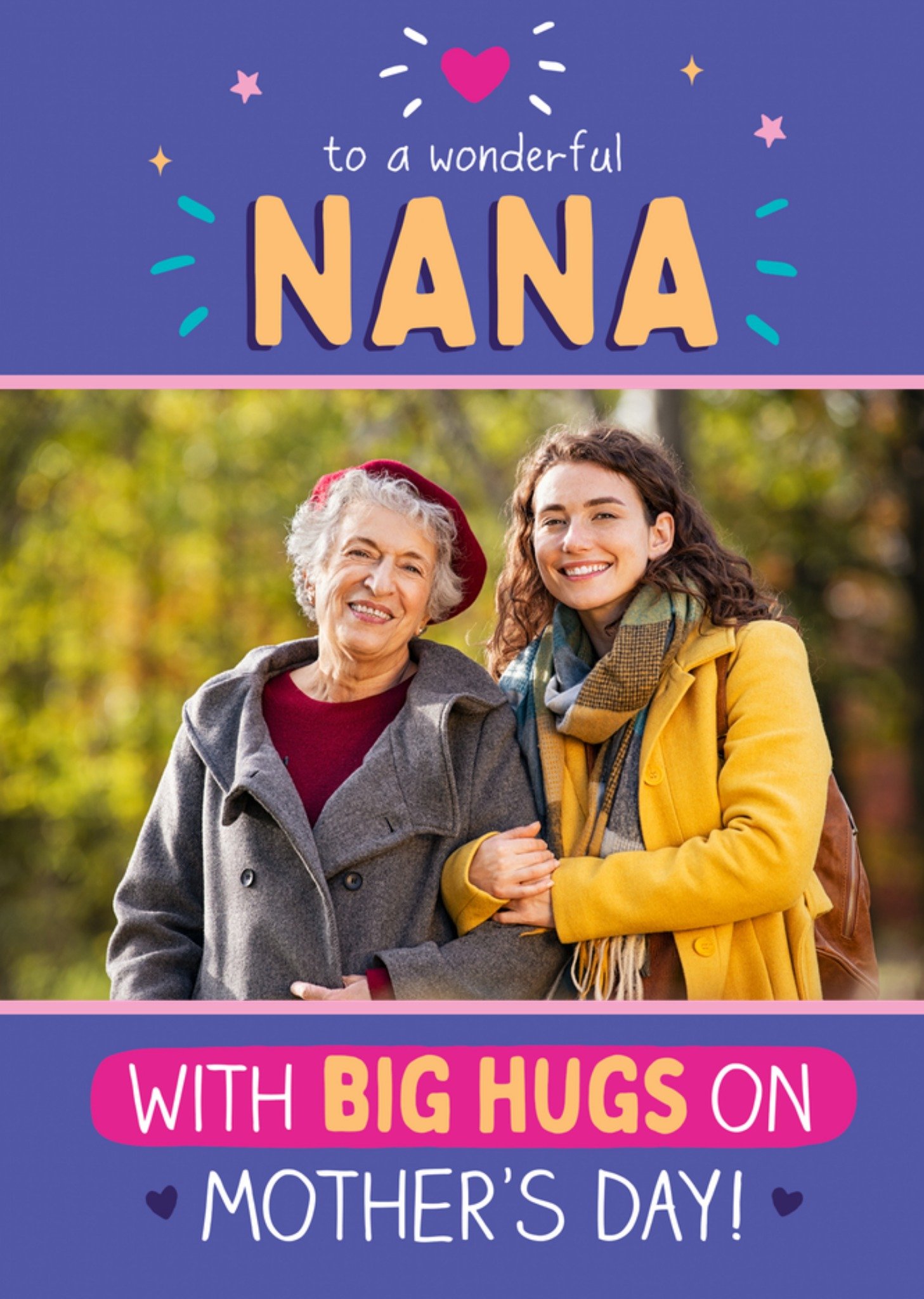 Moonpig To A Wonderful Nana Photo Upload Mother's Day Card