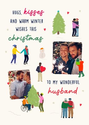 Be You Cute Sentimental Verse Christmas Photo Upload Card