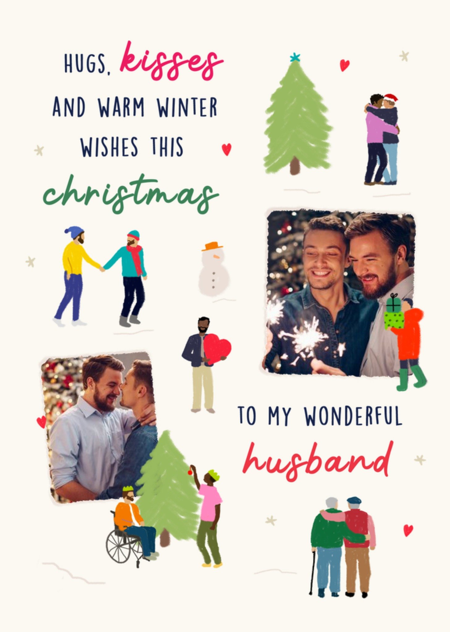 Moonpig Be You Cute Sentimental Verse Christmas Photo Upload Card