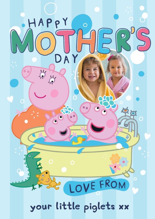 Peppa Pig Photo Upload Mother's Day Card