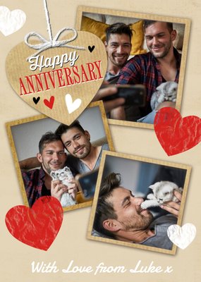 Photo Upload Anniversary Postcard