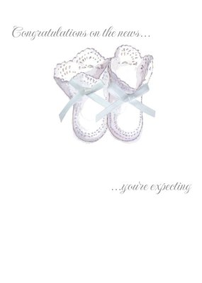 Little Boots Congratulations On The News Personalised You're Expecting Card