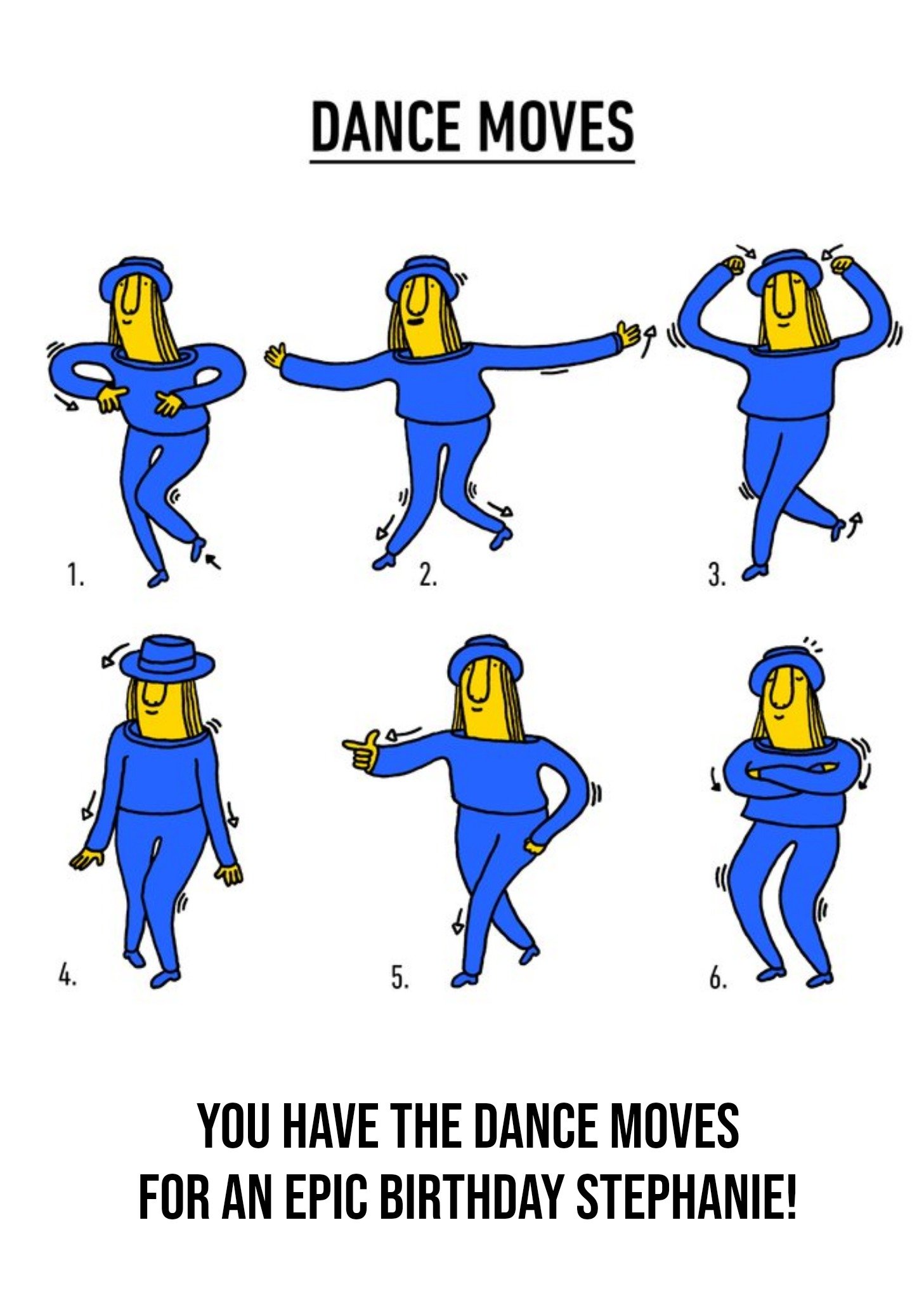 Moonpig Video Game Dance Moves Epic Birthday Card