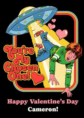 Steven Rhodes UFO You're My Chosen One Valentine's Card