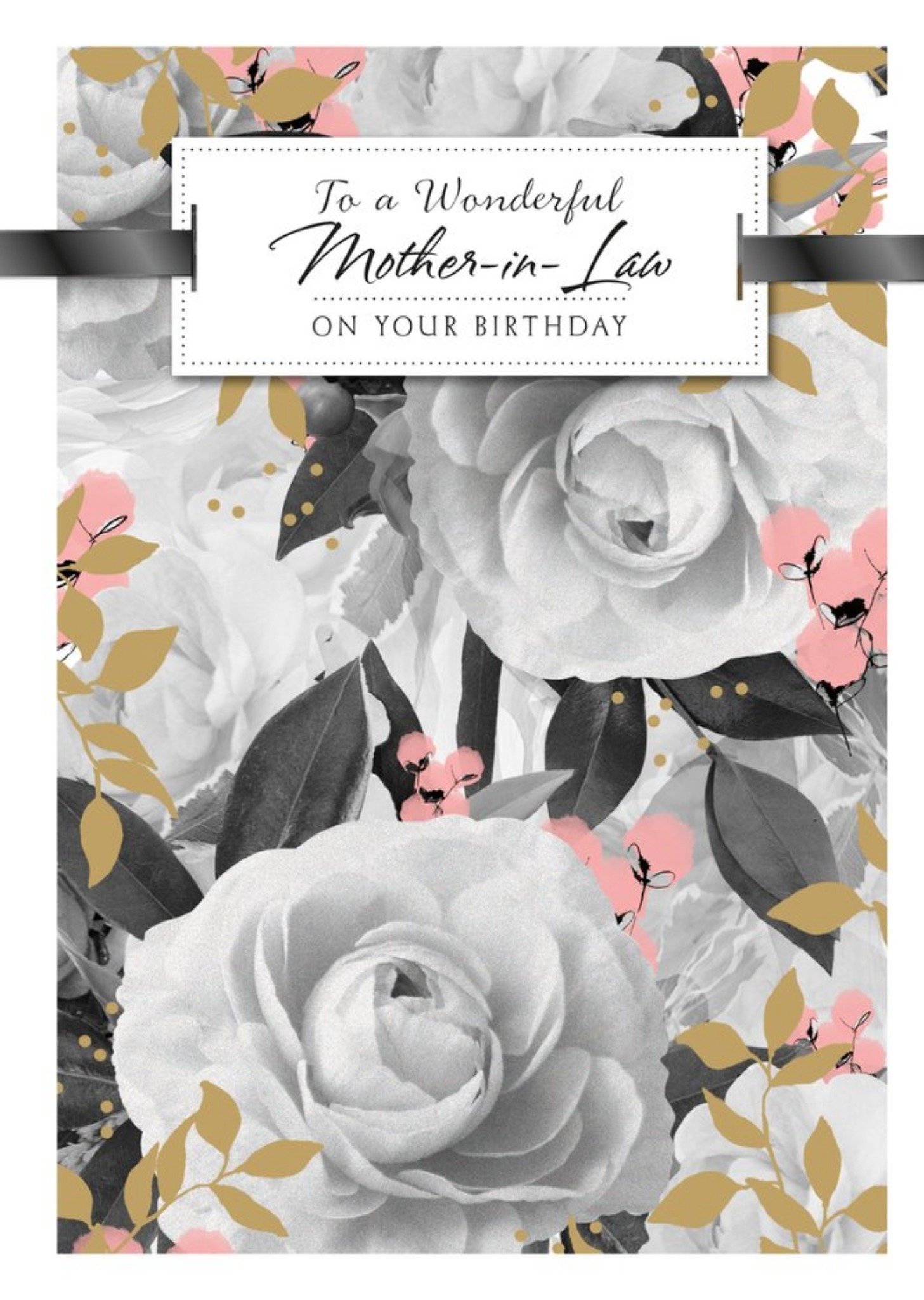 Moonpig Uk Greetings Carlton Cards Floral Roses Birthday Mother In Law Card
