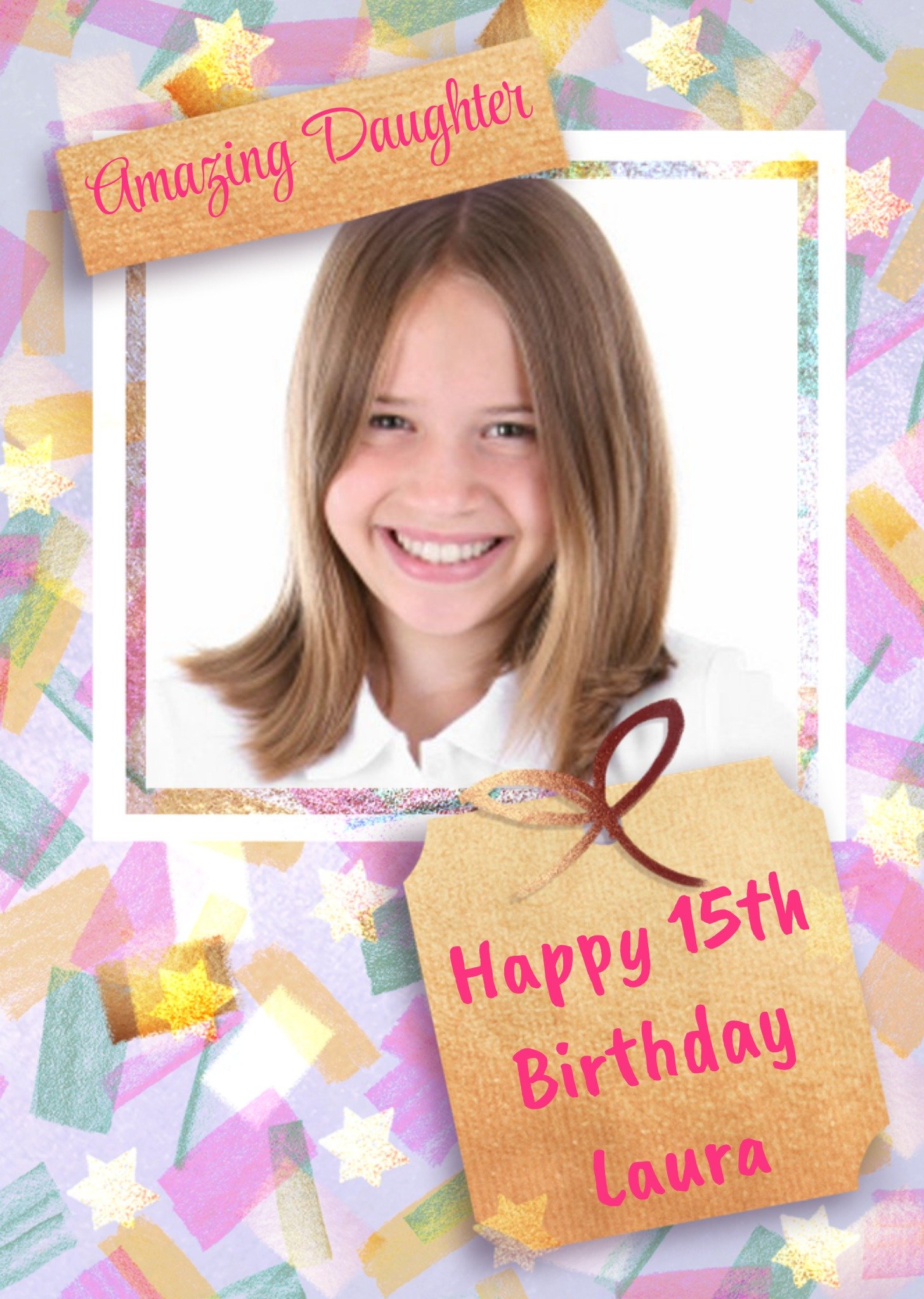 Moonpig Amazing Daughter Photo Upload Frame Birthday Card